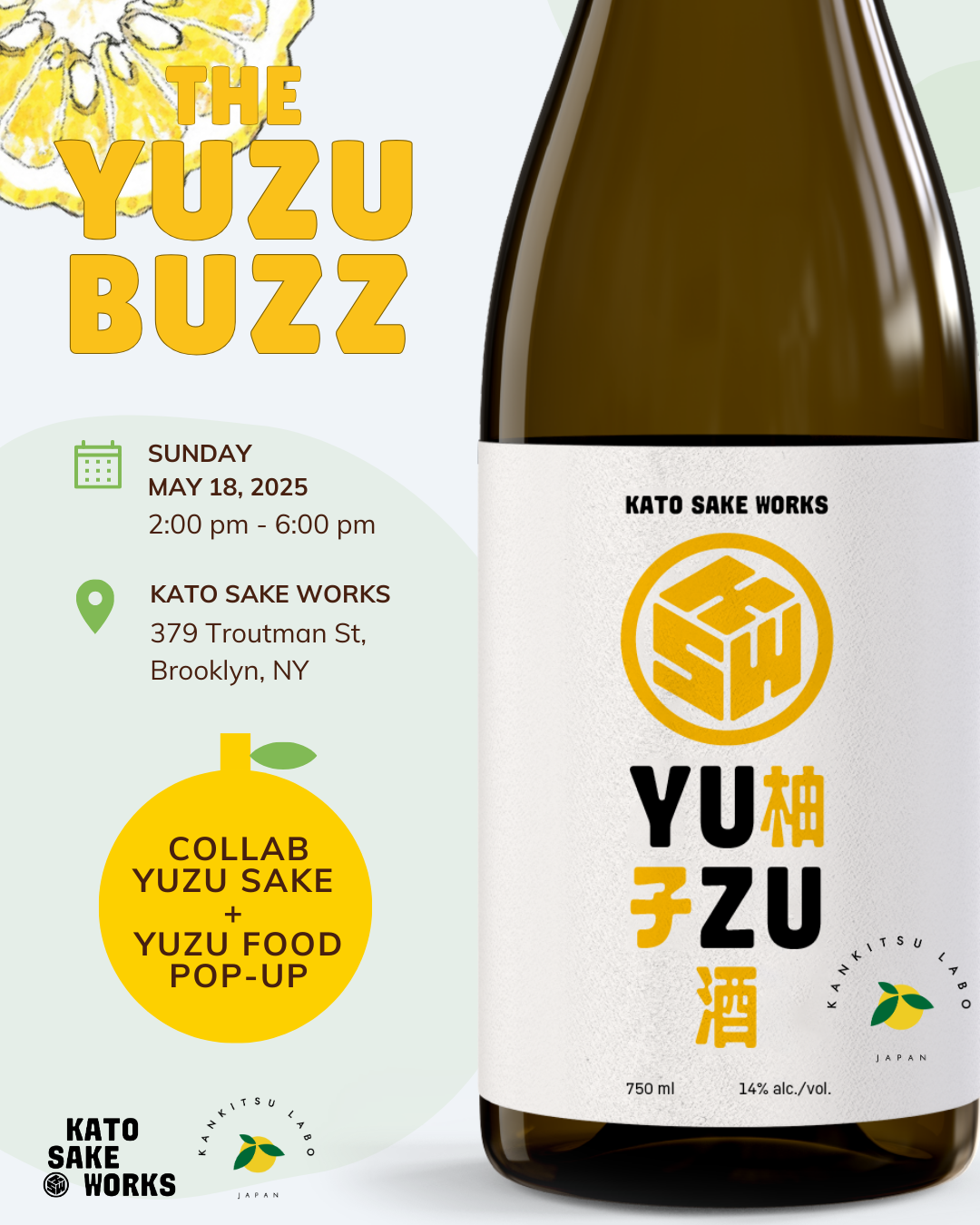 The Yuzu Buzz — KATO SAKE WORKS